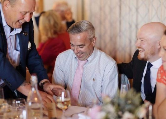 Magician entertaining at Stock Brook  Manor